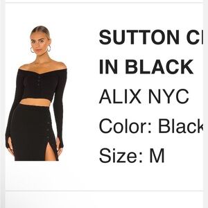ALIX NYC Sutton Crop Top